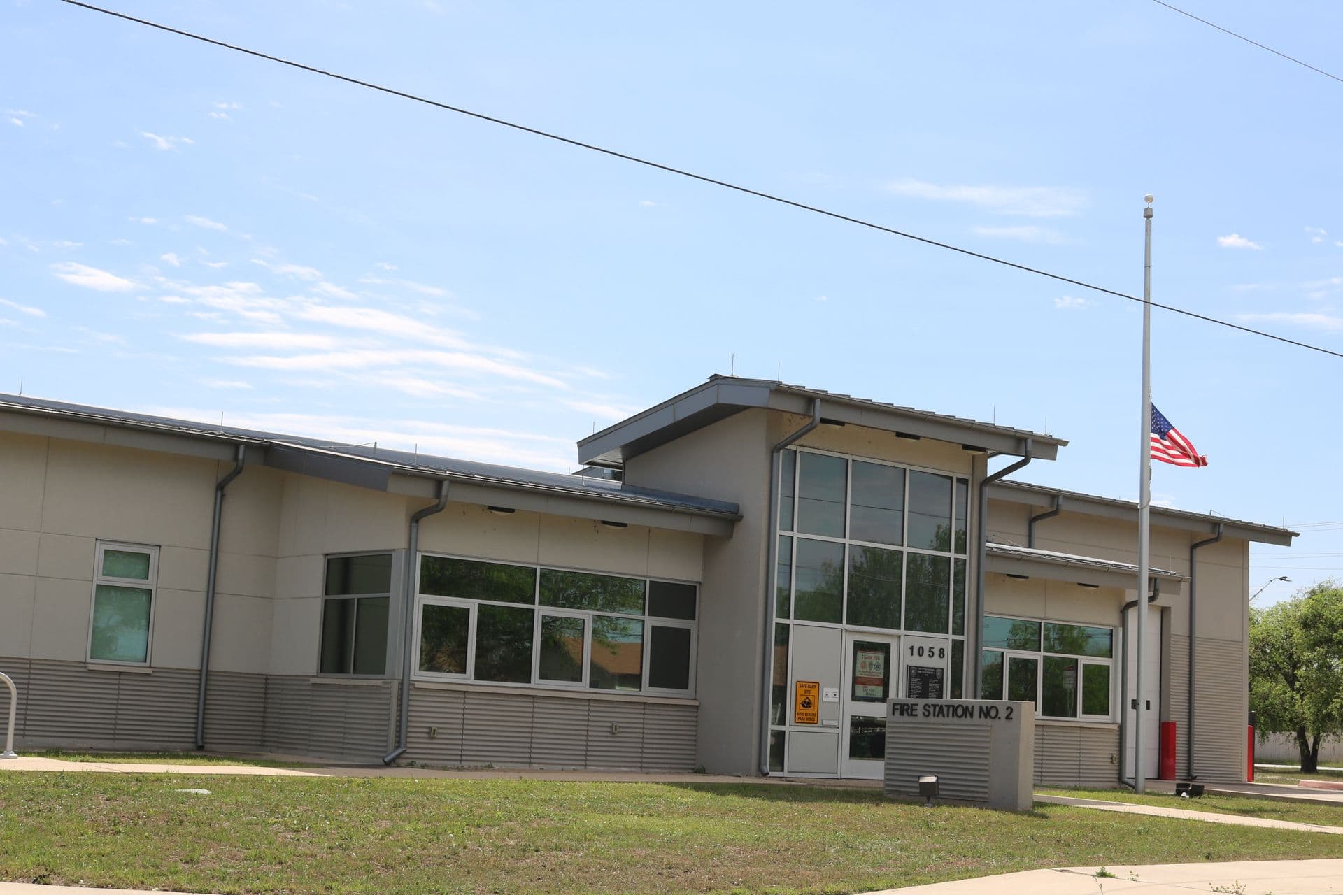 San Antonio Fire Station #2 glass and aluminum installation